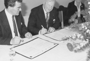 Partnerschaft - Unterzeichnung der Bürgermeister 1980